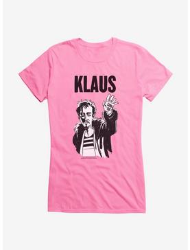 The Umbrella Academy Monochrome Klaus Girls T-Shirt, CHARITY PINK, hi-res