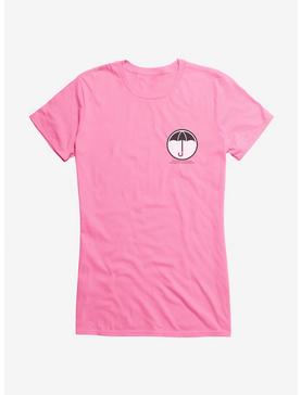 The Umbrella Academy Umbrella Emblem Girls T-Shirt, CHARITY PINK, hi-res