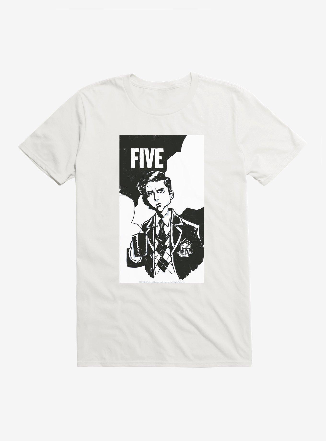 The Umbrella Academy Monochrome Five T-Shirt, , hi-res