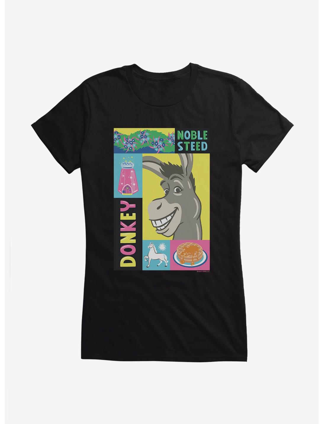 Shrek Donkey Noble Steed Girls T-Shirt, BLACK, hi-res
