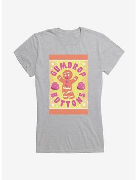 Shrek Gingy Gumdrop Buttons Girls T-Shirt, HEATHER, hi-res