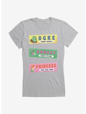 Shrek Gum Flavors Girls T-Shirt, HEATHER, hi-res