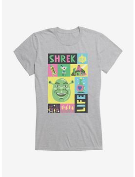 Shrek Life Collage Girls T-Shirt, HEATHER, hi-res