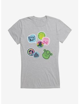 Shrek Slogan Buttons Girls T-Shirt, HEATHER, hi-res