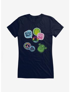 Shrek Slogan Buttons Girls T-Shirt, NAVY, hi-res