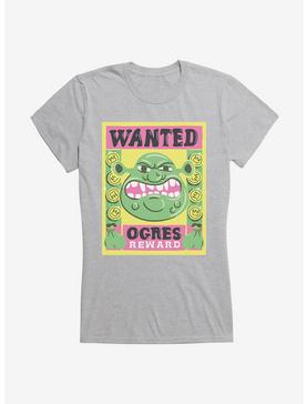 Shrek Wanted Ogres Poster Girls T-Shirt, HEATHER, hi-res