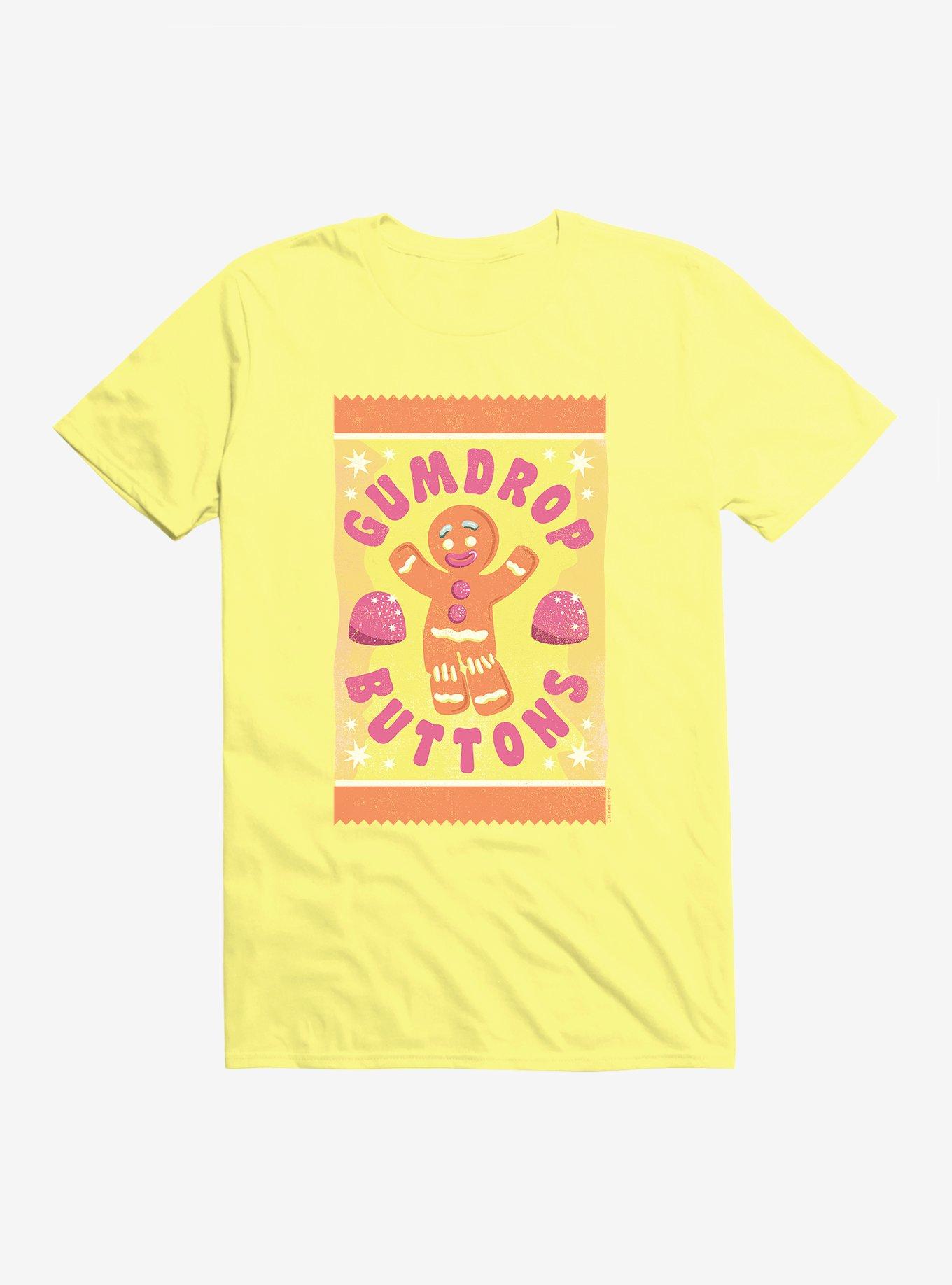 Shrek Gingy Gumdrop Buttons T-Shirt, , hi-res
