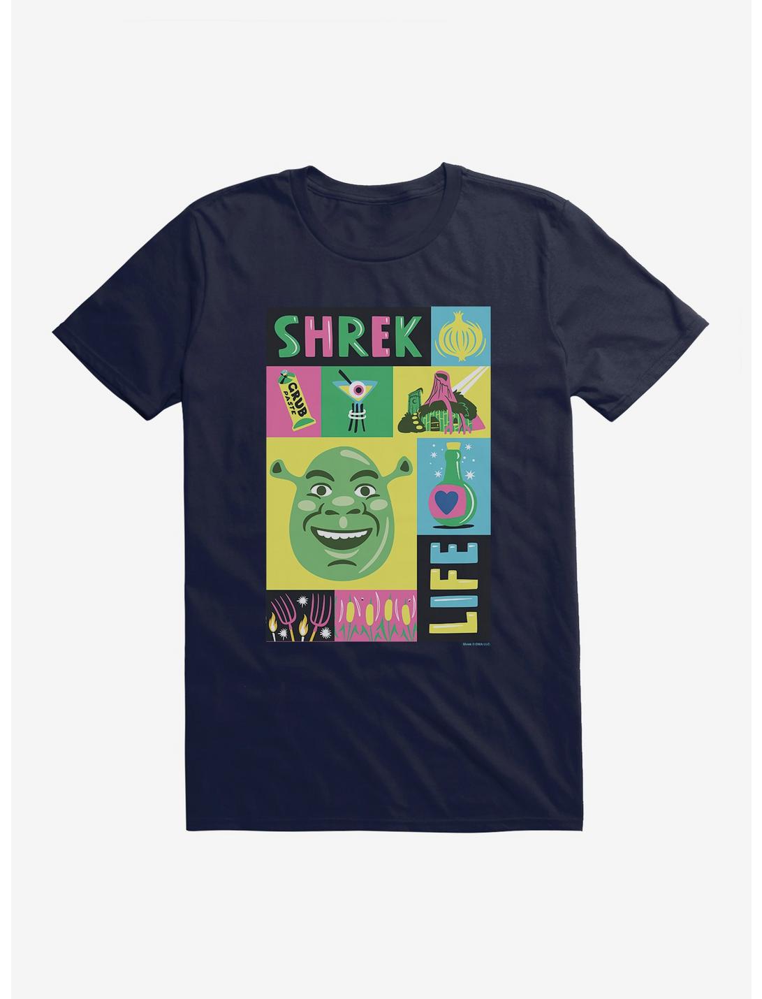 Shrek Life Collage T-Shirt, NAVY, hi-res