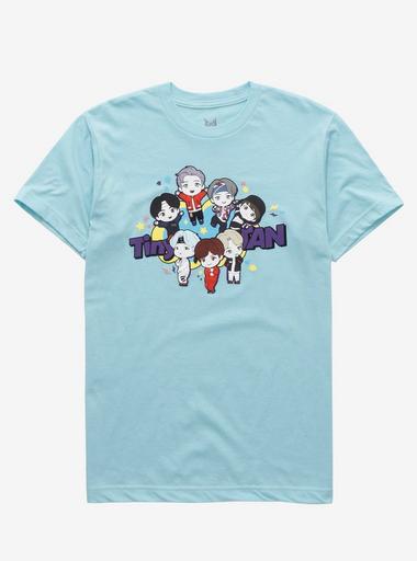 BTS UNDERCOVER MISSION Tシャツ 未着用 TinyTAN Character Turquoise T-Shirt Inspired By BTS | Hot Topic