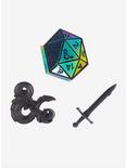 Dungeons & Dragons D20 Sword Enamel Pin Set, , hi-res