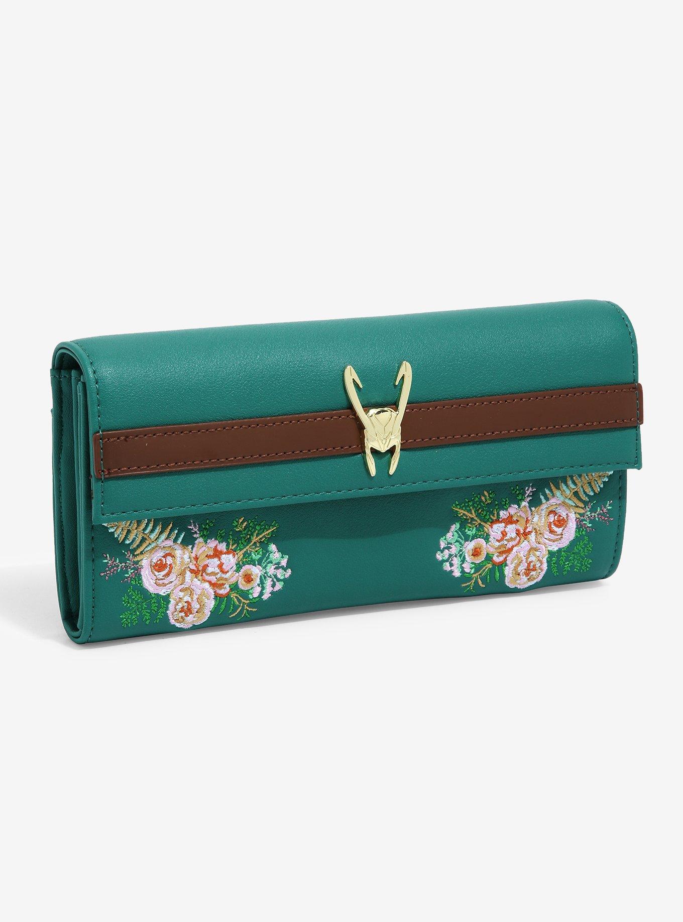 Floral NGIL Quilted Twist Lock Wallet