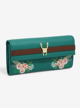 Loungefly Marvel Loki Floral Embroidered Wallet - BoxLunch Exclusive