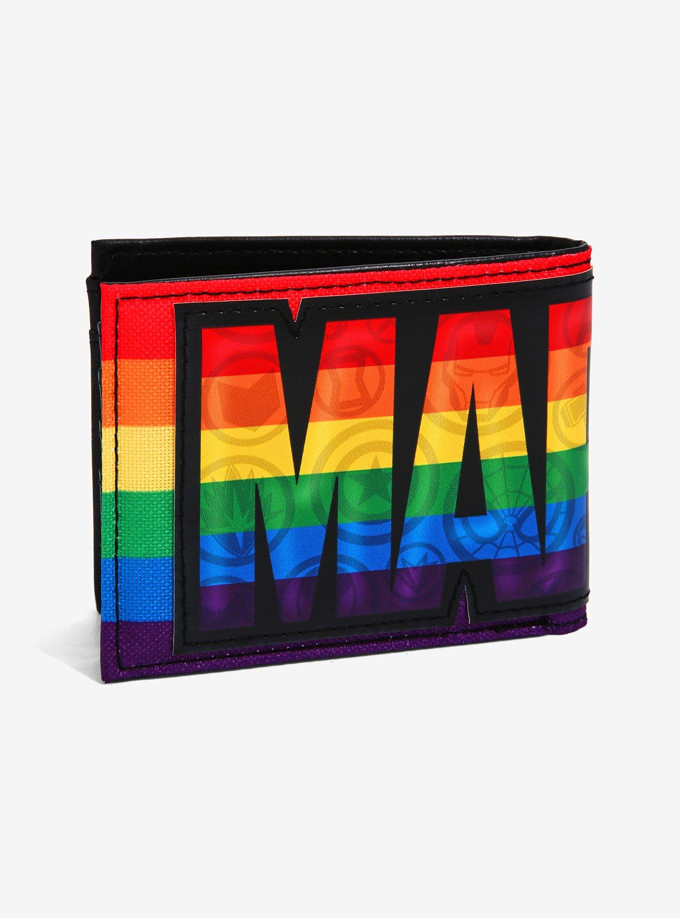 Disney Designer Bi-Fold Wallet - Marvel Logo - Rainbow