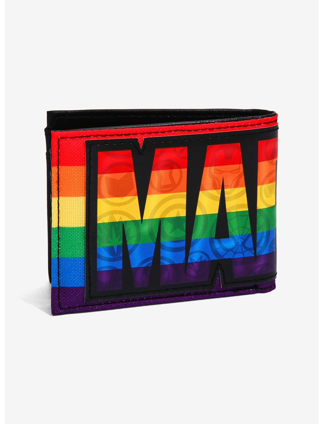 Marvel Pride Rainbow Logo Bifold Wallet - BoxLunch Exclusive, , hi-res