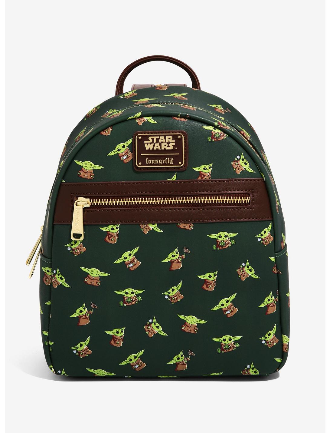 Loungefly Star Wars The Mandalorian The Child Chibi Print Mini Backpack - BoxLunch Exclusive, , hi-res