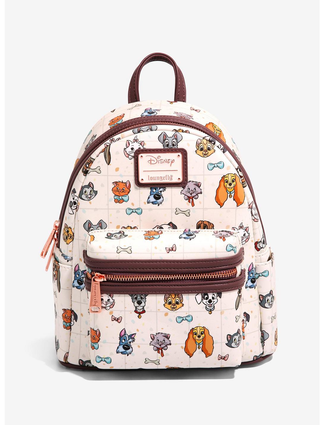 Loungefly Disney Pets Allover Print Mini Backpack - BoxLunch Exclusive, , hi-res