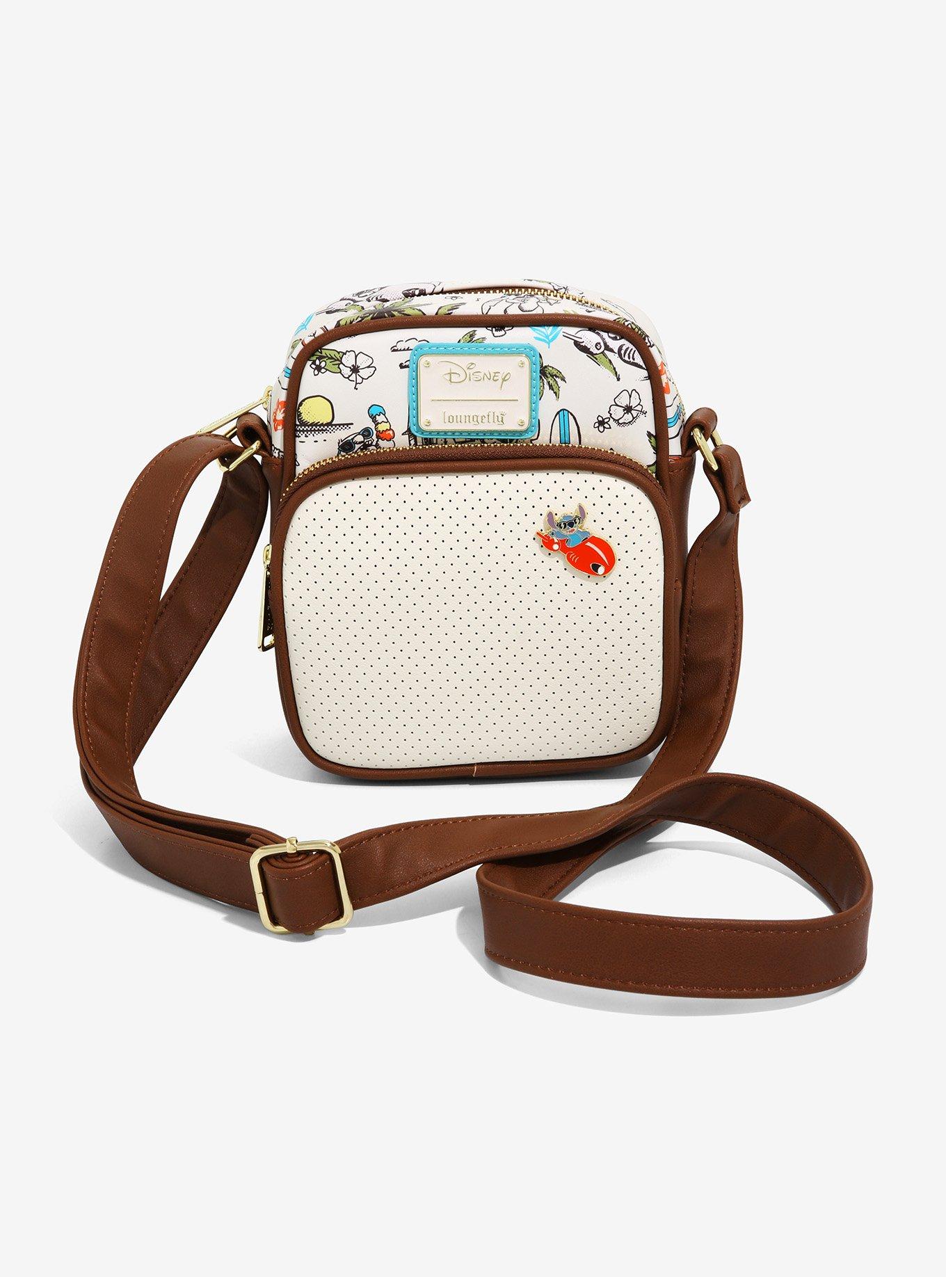 Loungefly Disney Lilo & Stitch Tropical Vacation Pin Collector Crossbody  Bag - BoxLunch Exclusive