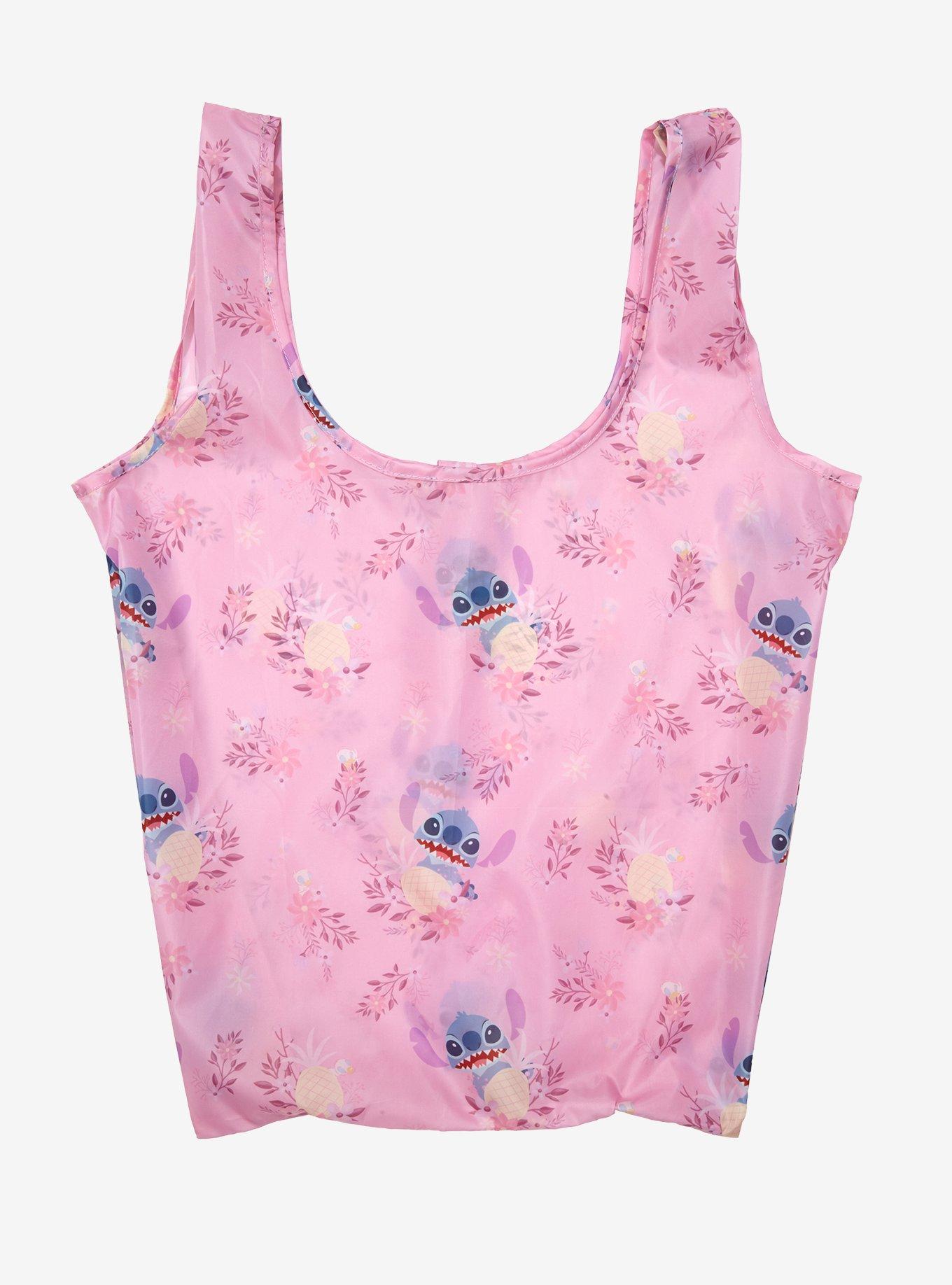 Loungefly Disney Lilo & Stitch Flowers & Pineapples Packable Tote - BoxLunch Exclusive, , hi-res
