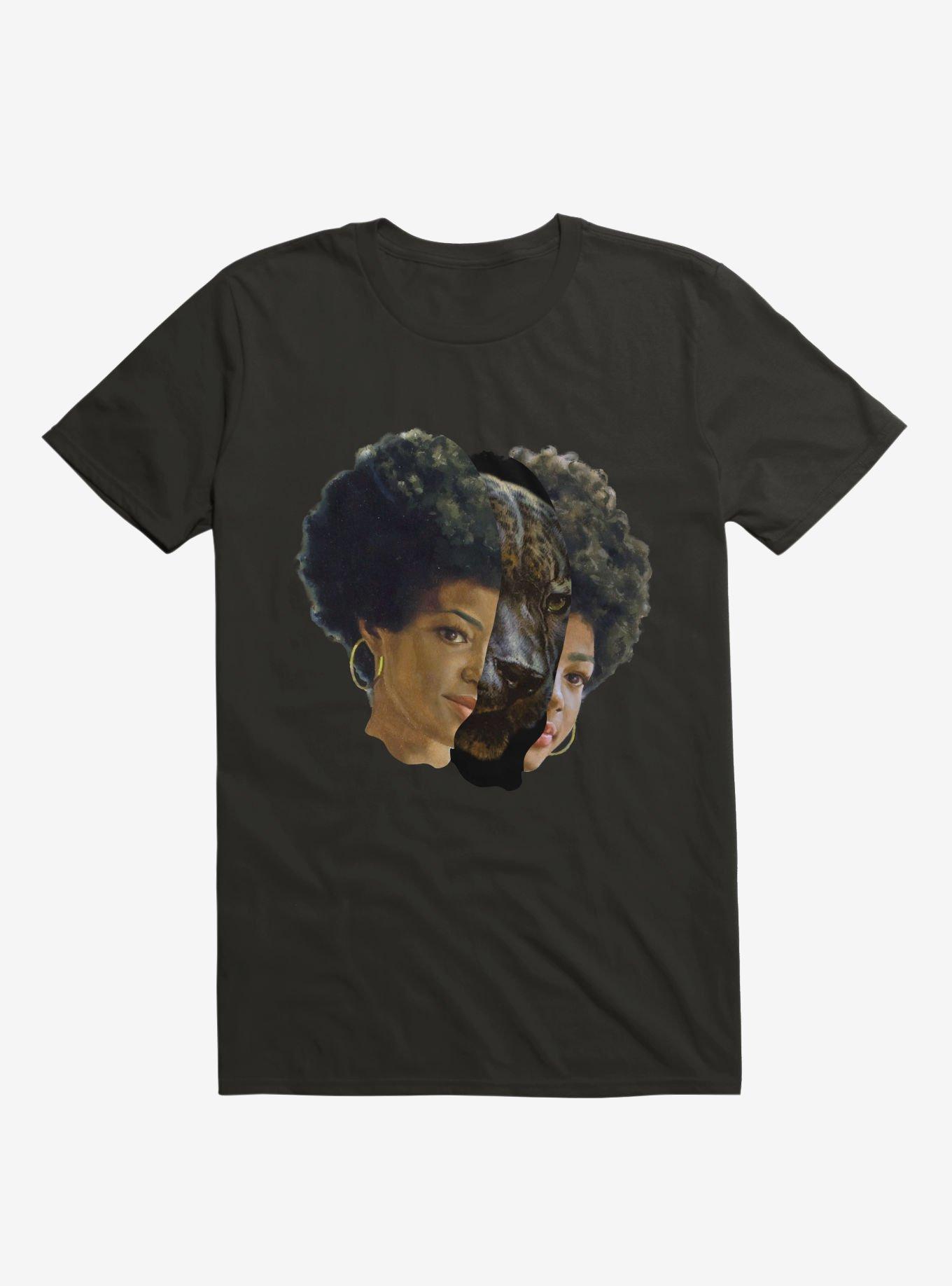 Jaguar Woman T-shirt, BLACK, hi-res