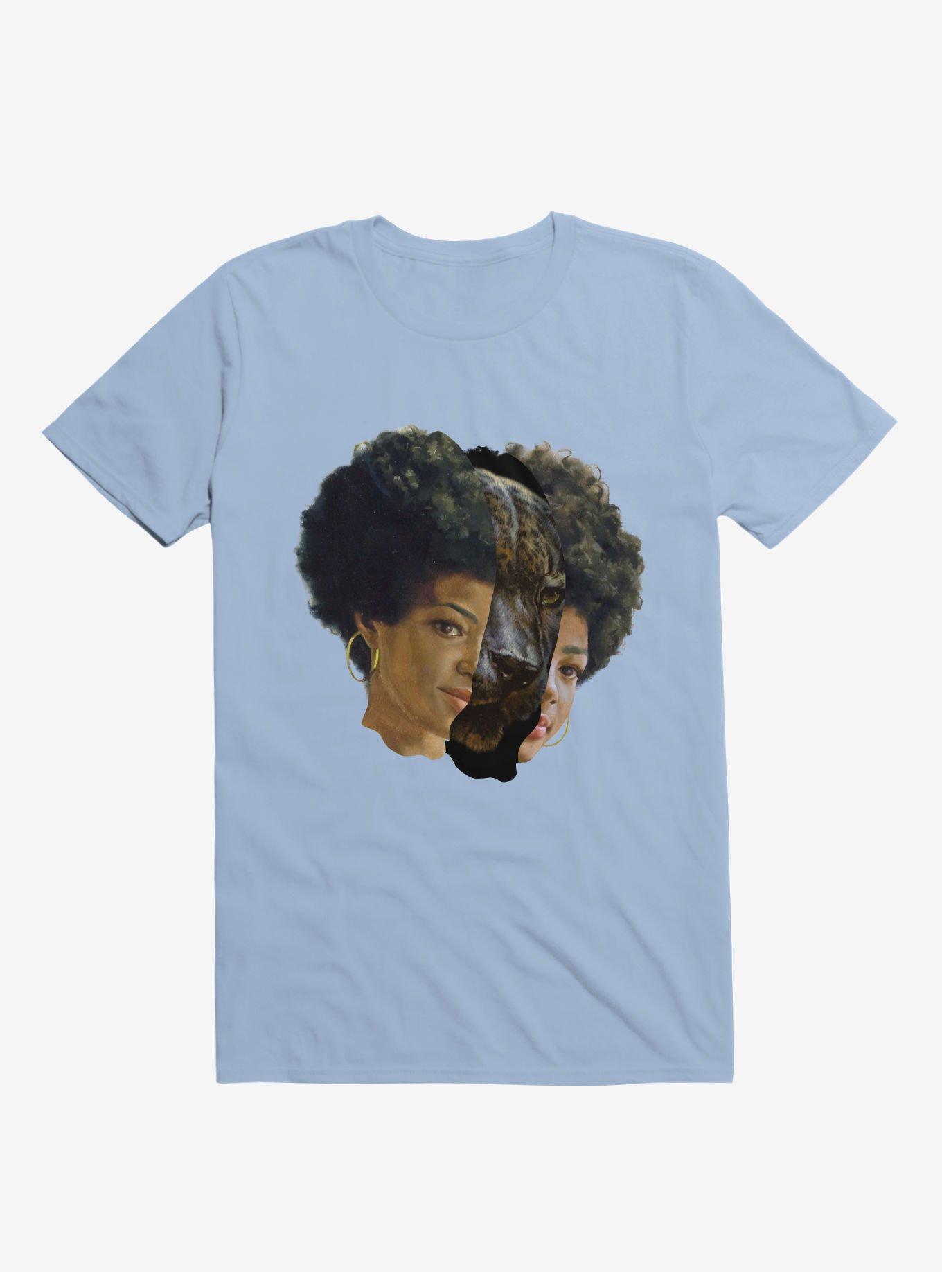 Jaguar Woman T-shirt, LIGHT BLUE, hi-res