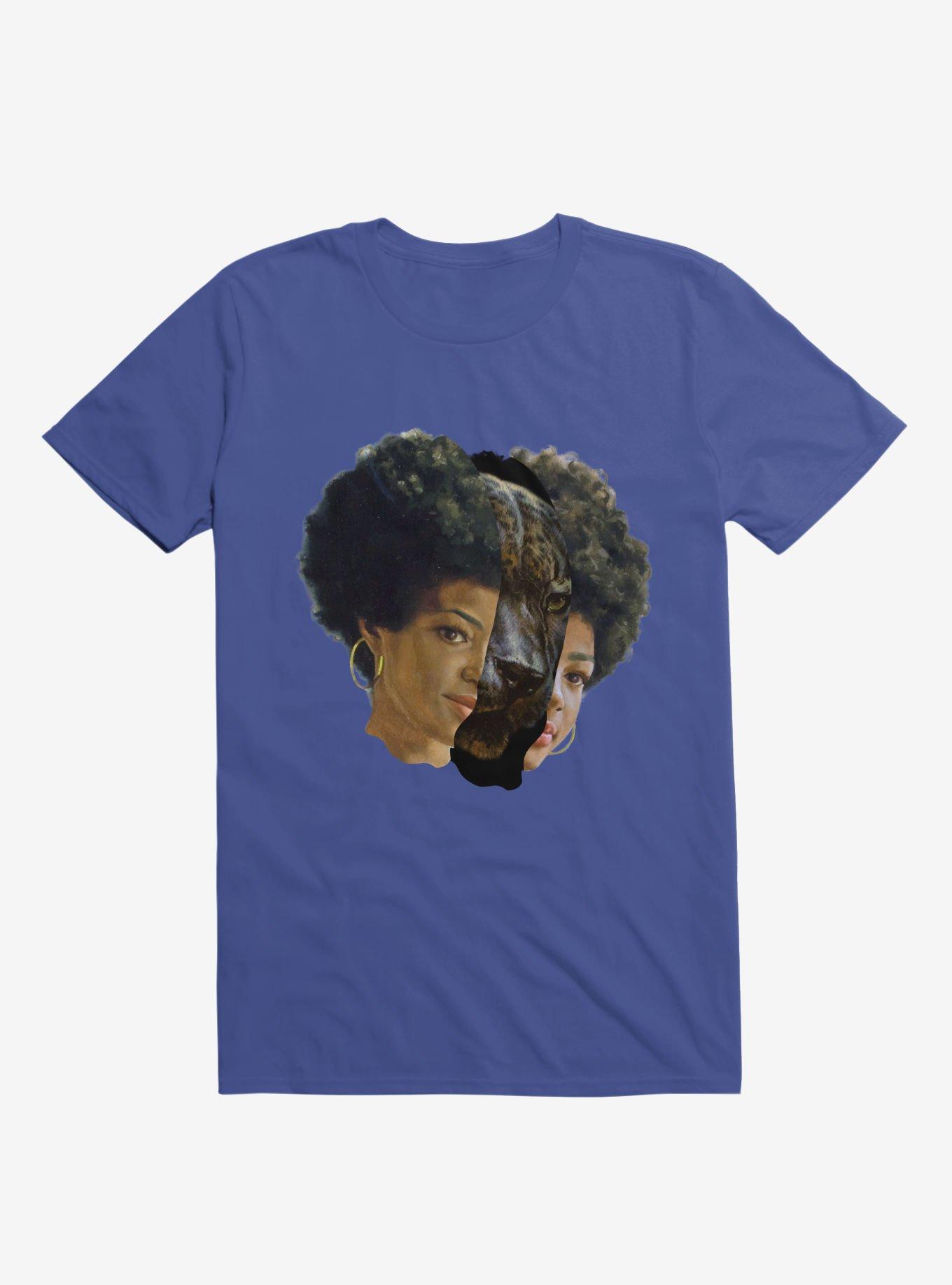Jaguar Woman T-shirt, ROYAL, hi-res