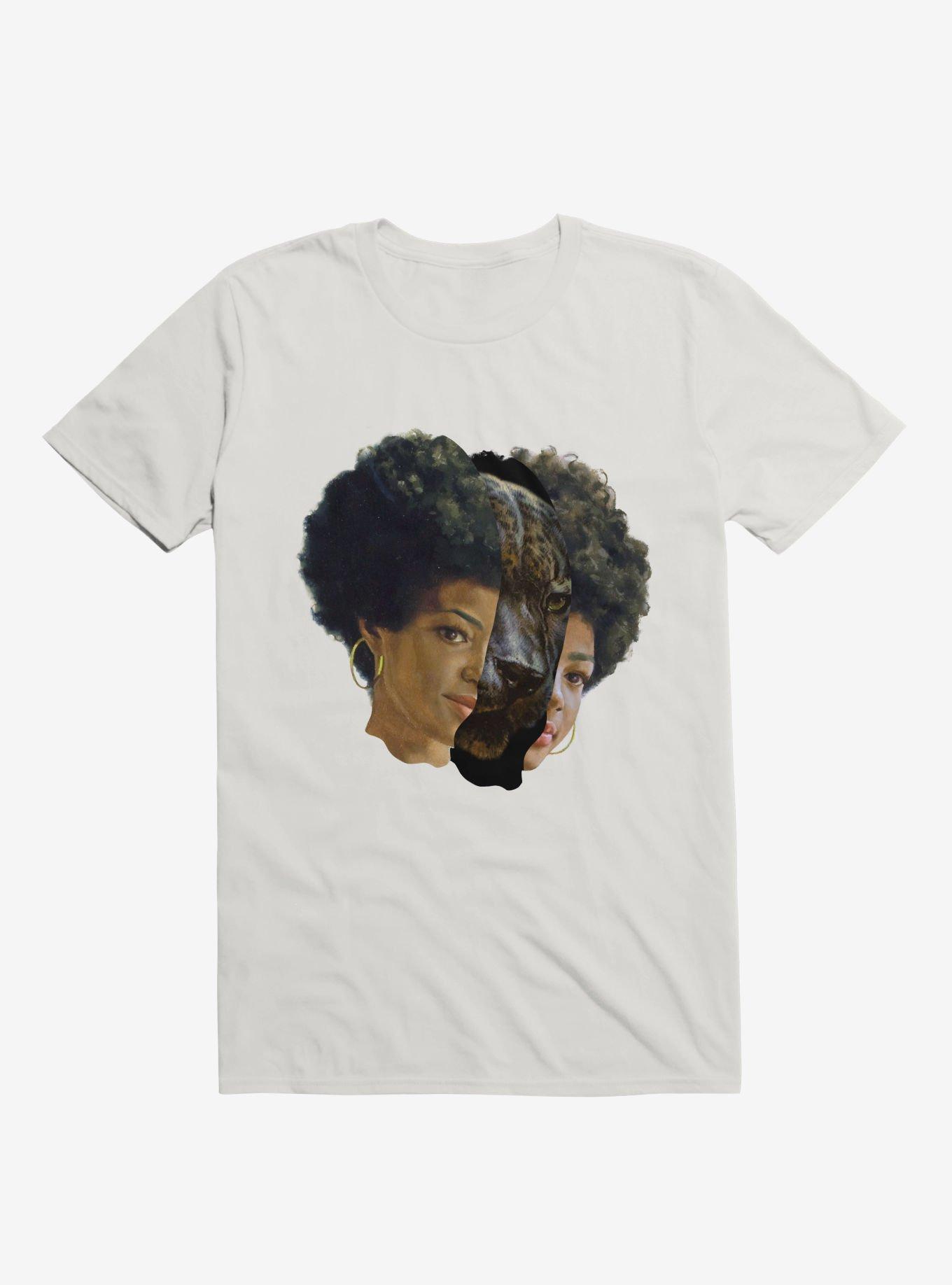 Jaguar Woman T-shirt, WHITE, hi-res
