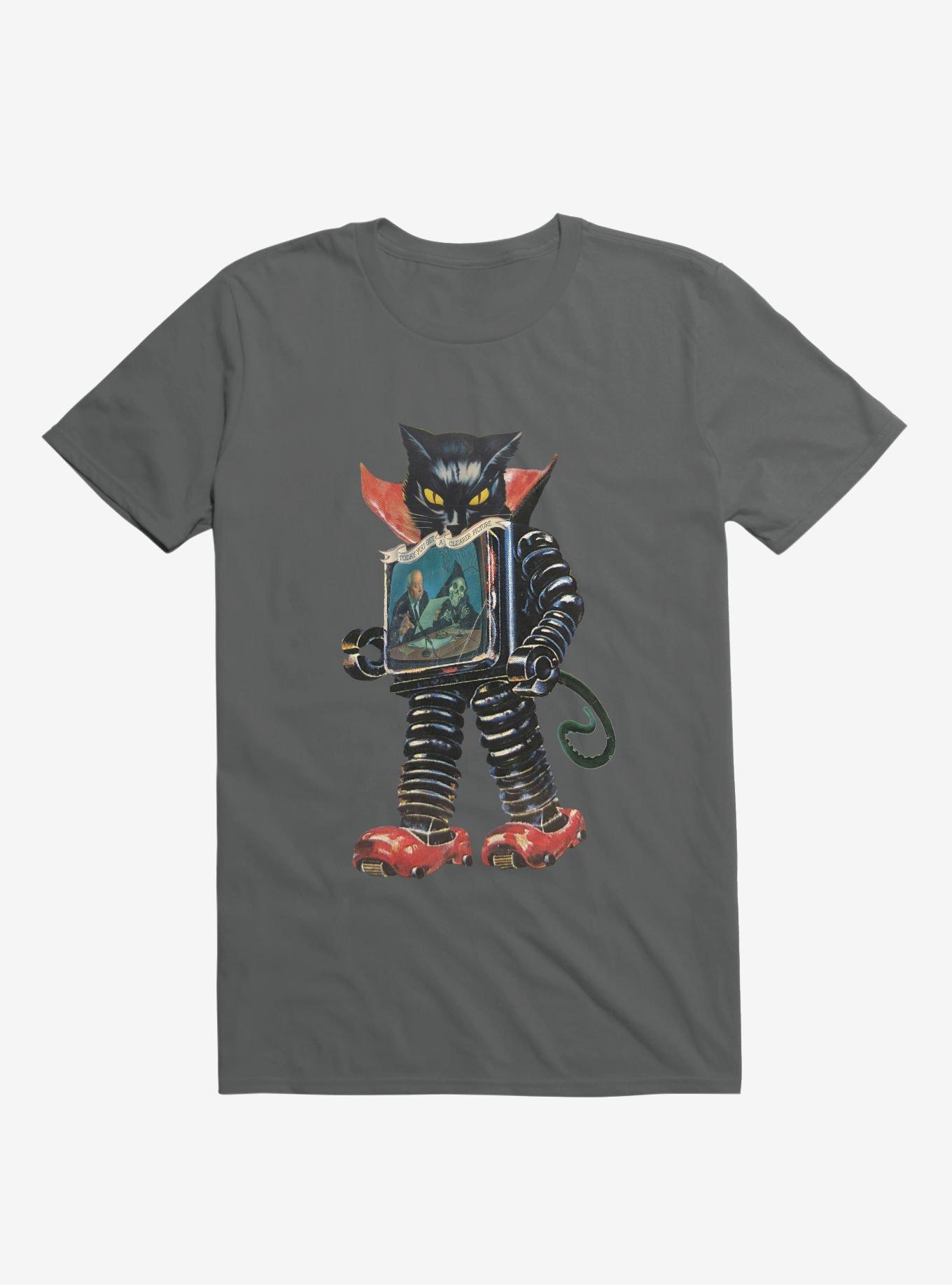 Nightmare Cat Machine T-shirt, CHARCOAL, hi-res