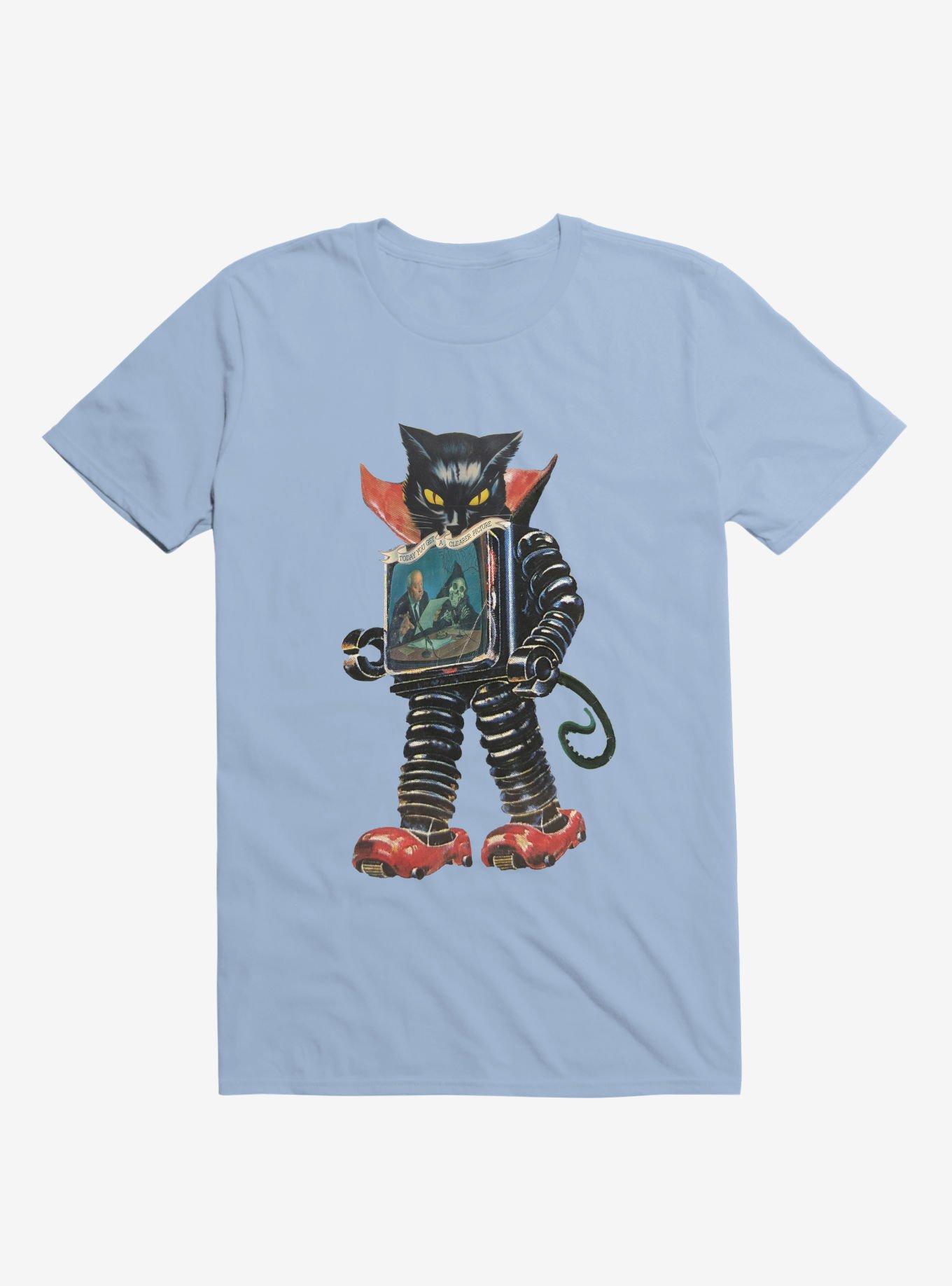 Nightmare Cat Machine T-shirt, LIGHT BLUE, hi-res
