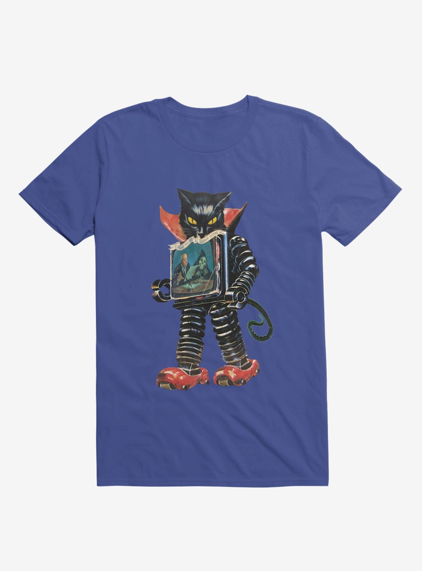 Nightmare Cat Machine T-shirt, ROYAL, hi-res