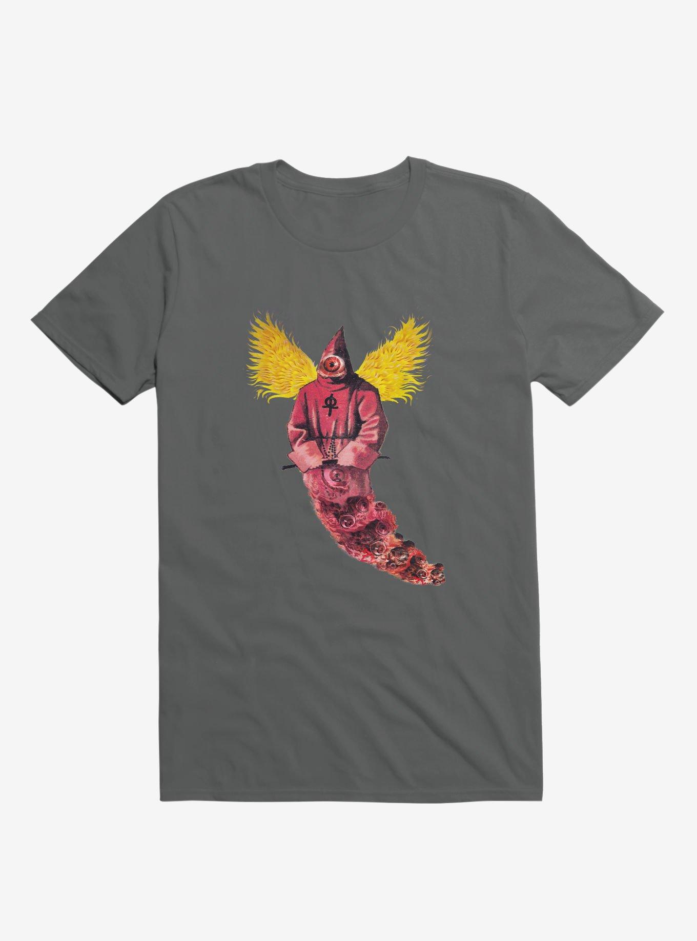 Red Priest Eyes T-shirt, CHARCOAL, hi-res