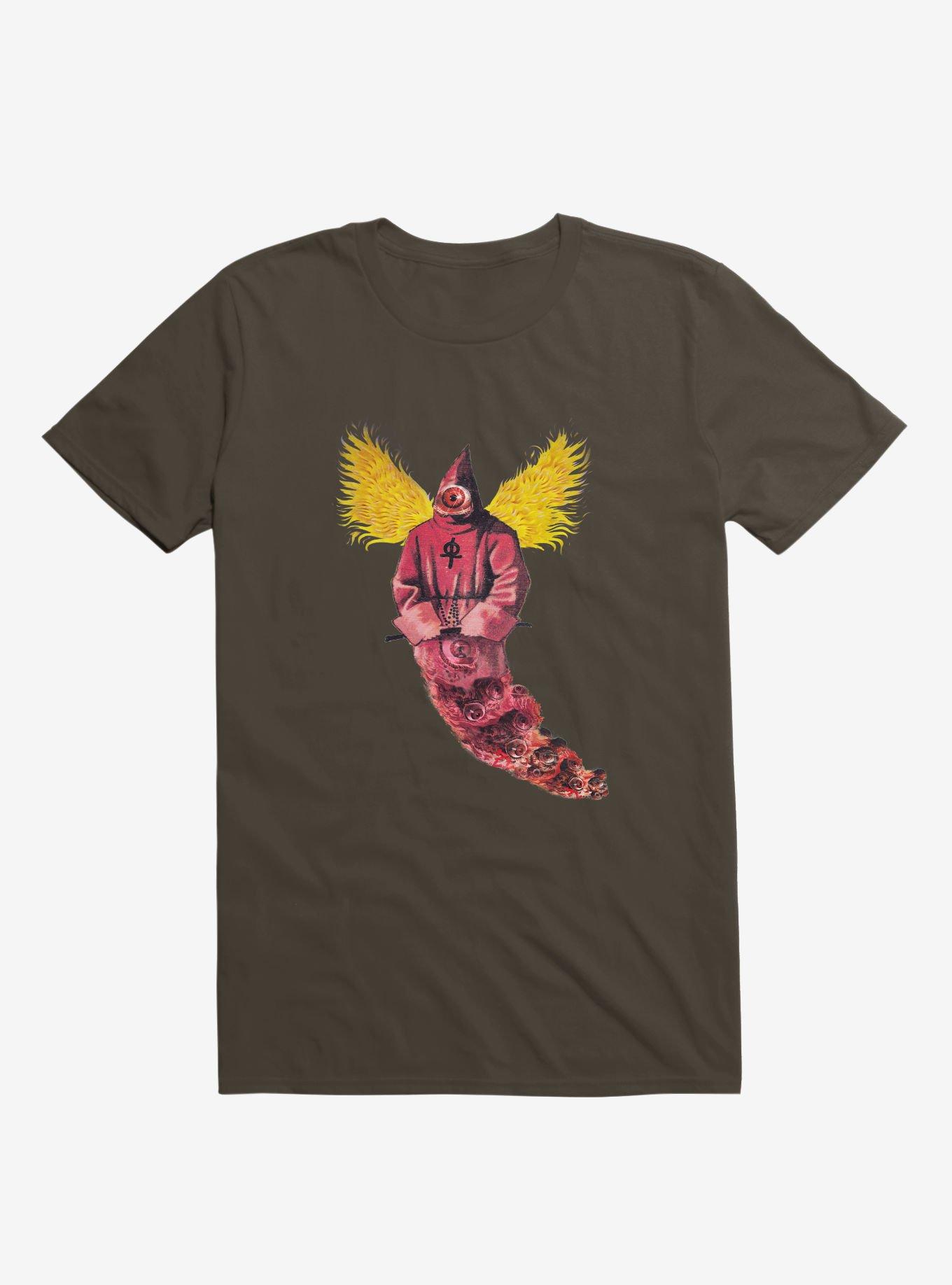 Red Priest Eyes T-shirt, BROWN, hi-res