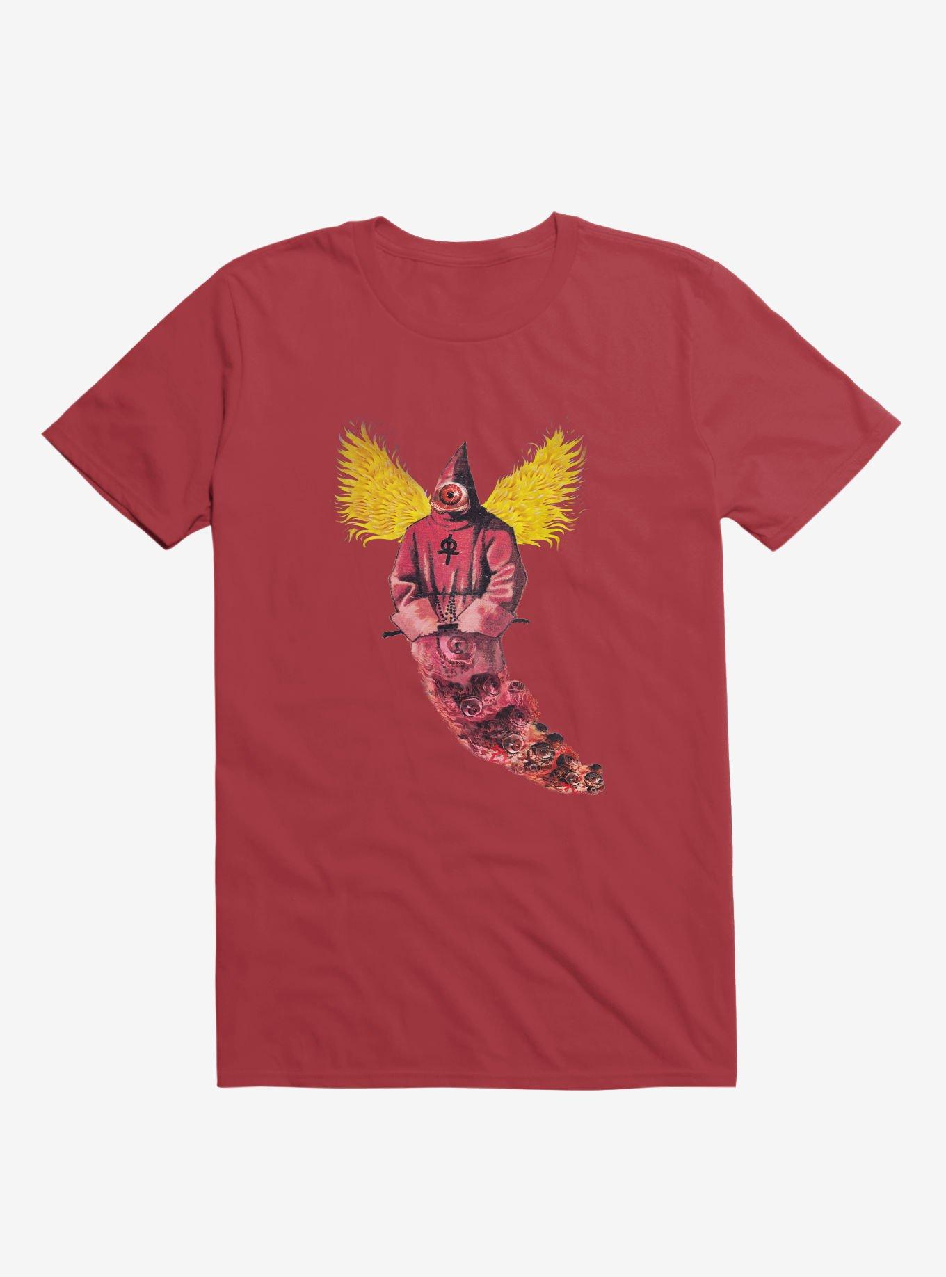 Red Priest Eyes T-shirt, RED, hi-res