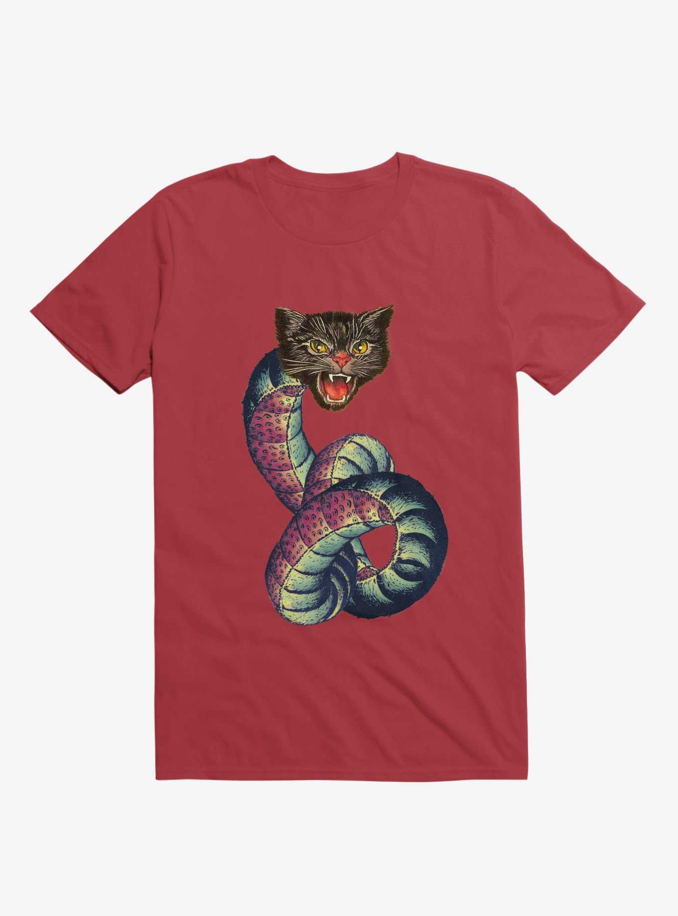 Snake-Cat T-shirt, , hi-res