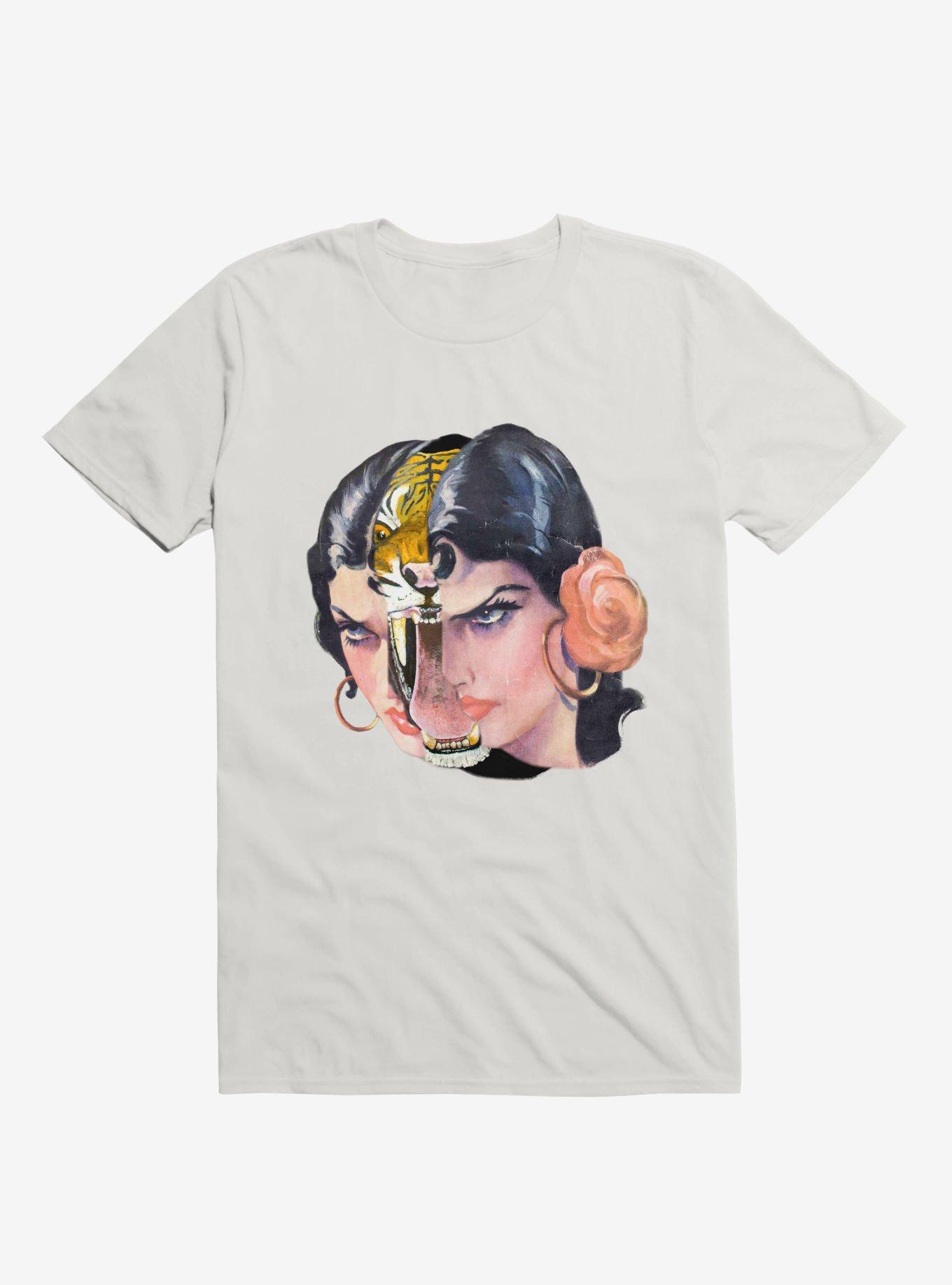 Tigre! Tigre! Tiger Woman T-shirt, WHITE, hi-res