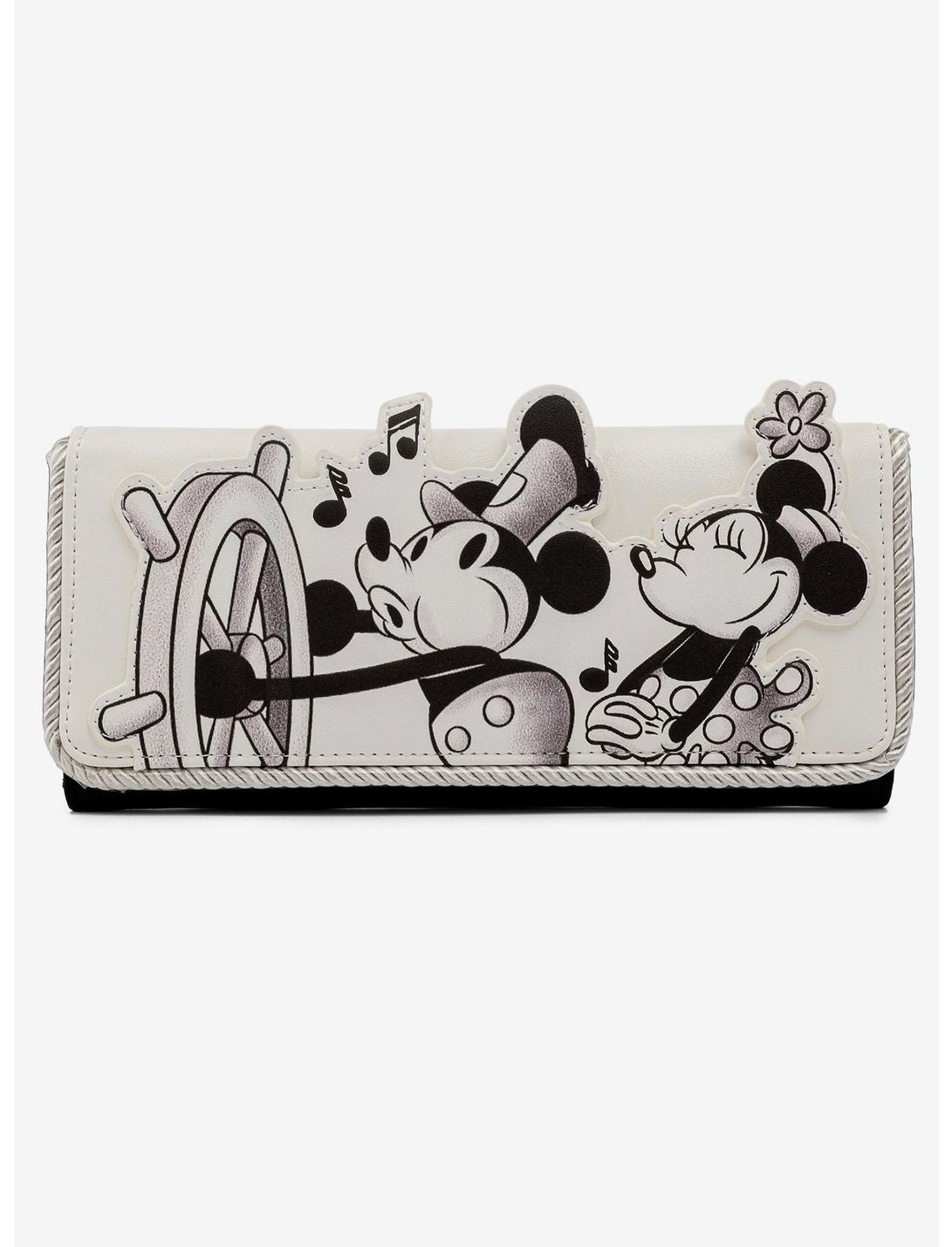 Loungefly Disney Steamboat Willie Flap Wallet, , hi-res