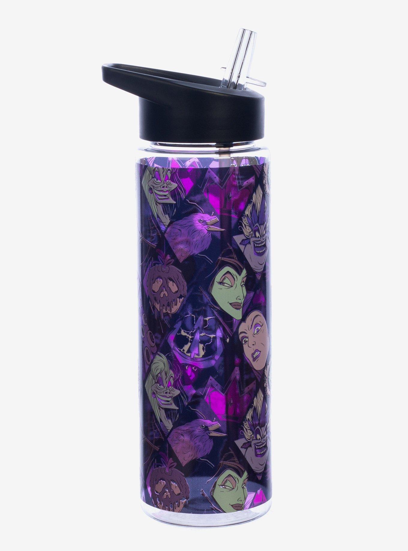 Disney Villains Face & Icon Water Bottle, , hi-res
