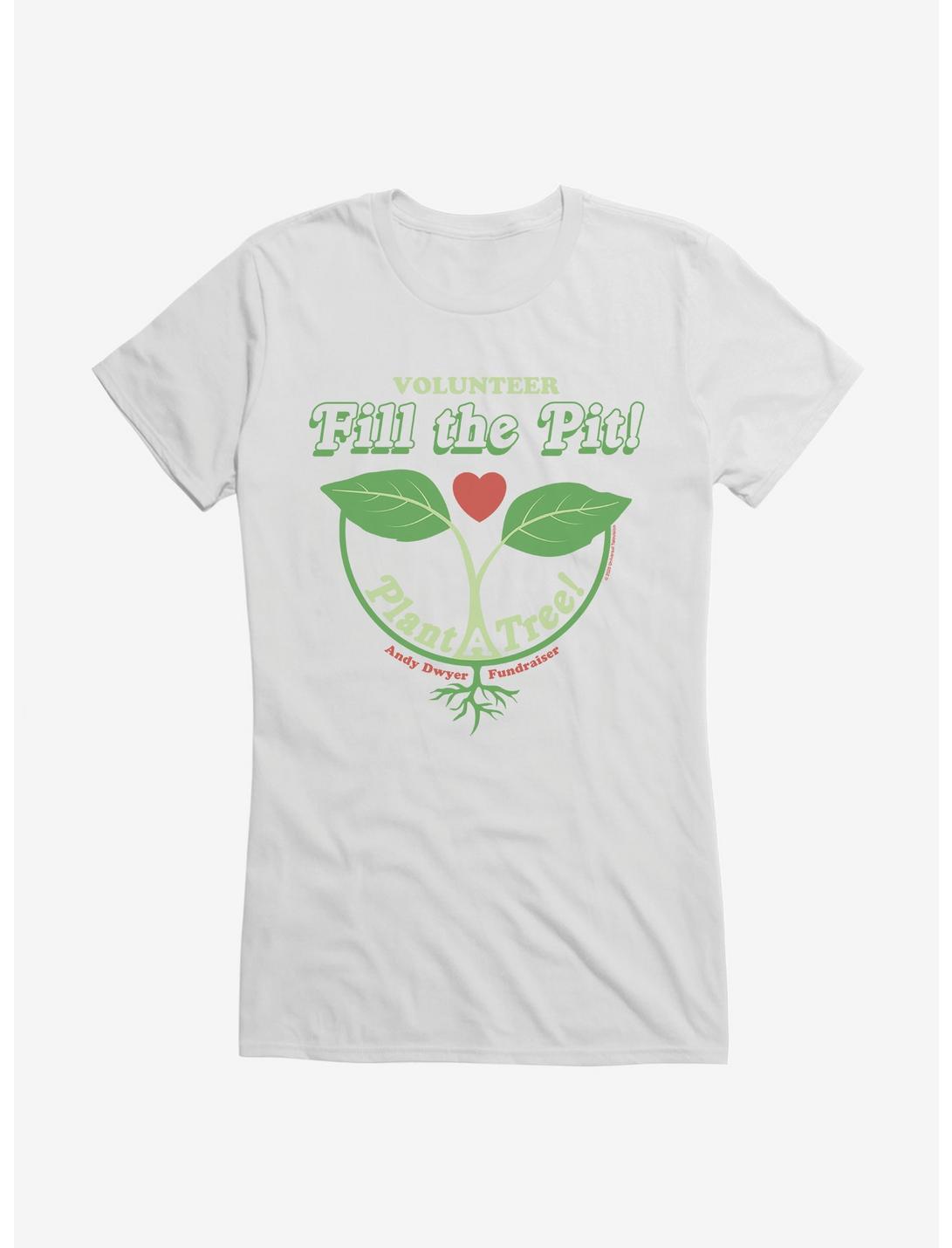 Parks And Recreation Fill The Pit Volunteer Girls T-Shirt, , hi-res