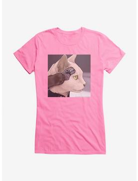 Star Trek TNG Cats Data Girls T-Shirt, CHARITY PINK, hi-res