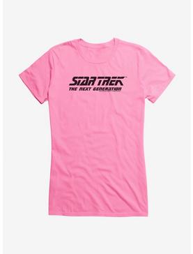 Star Trek TNG Simple Logo Girls T-Shirt, CHARITY PINK, hi-res