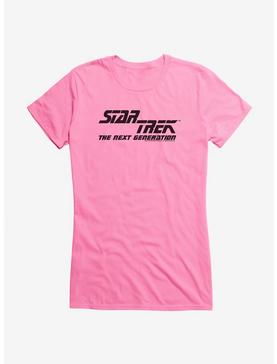 Star Trek TNG Two Space Logo Girls T-Shirt, CHARITY PINK, hi-res