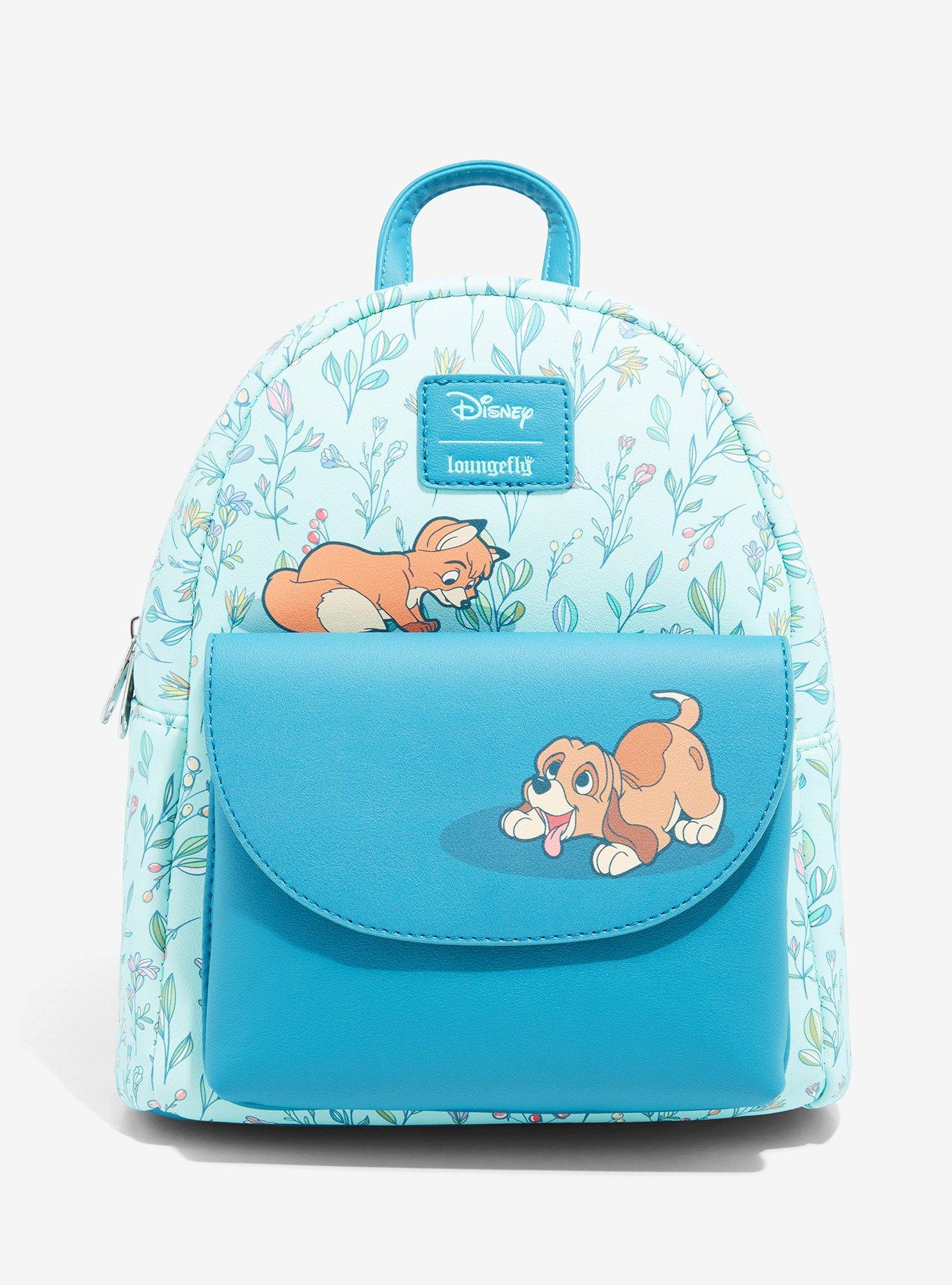 Loungefly The Fox And The Hound Floral Mini Backpack, , hi-res