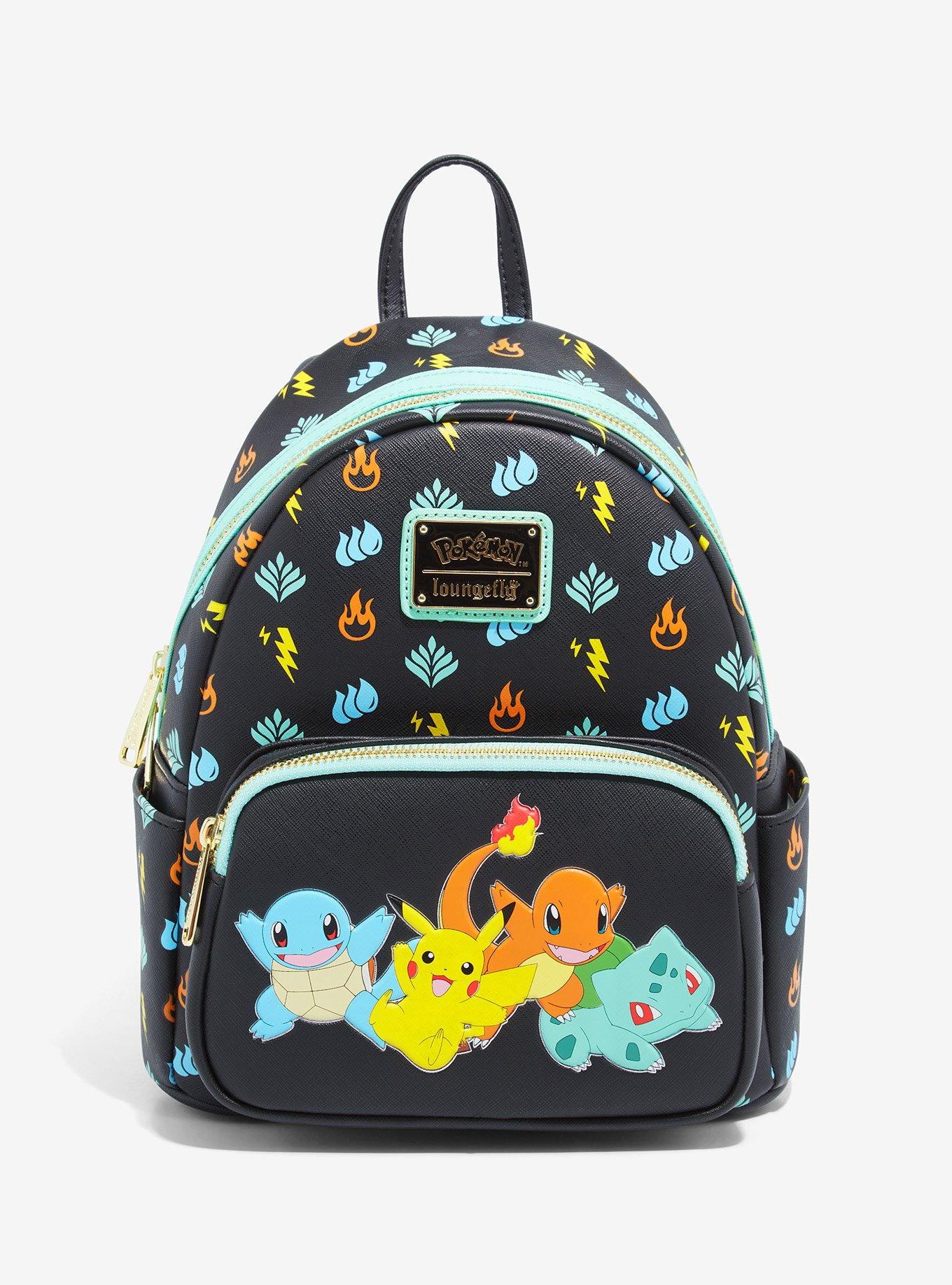 Loungefly Pokemon Starters AOP Nylon Backpack - Merchoid