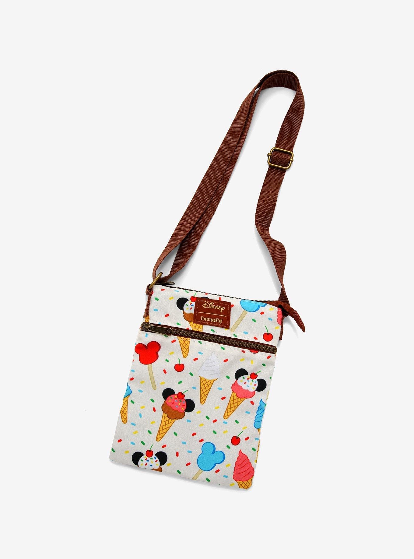 Loungefly Disney Mickey Mouse Ice Cream Passport Crossbody Bag, , hi-res