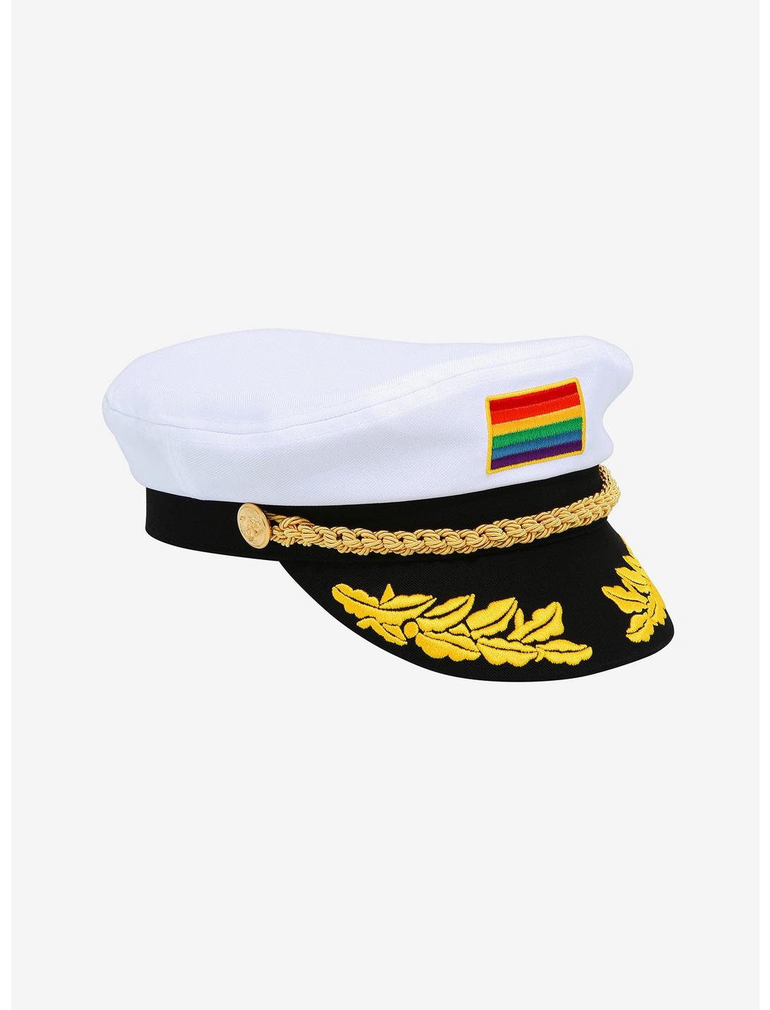 Rainbow Pride Captain Hat, , hi-res