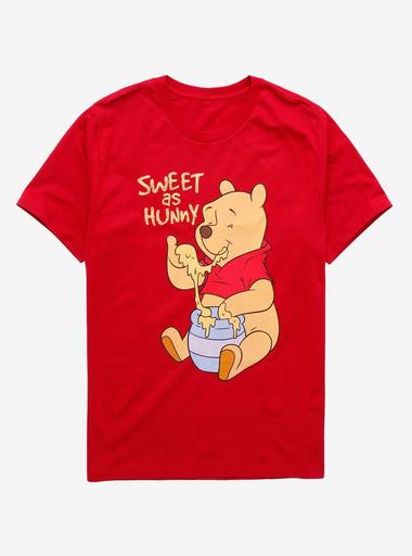 Red pooh shirt deals