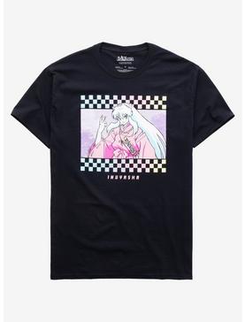 InuYasha Pastel Checkered Boyfriend Fit Girls T-Shirt, , hi-res