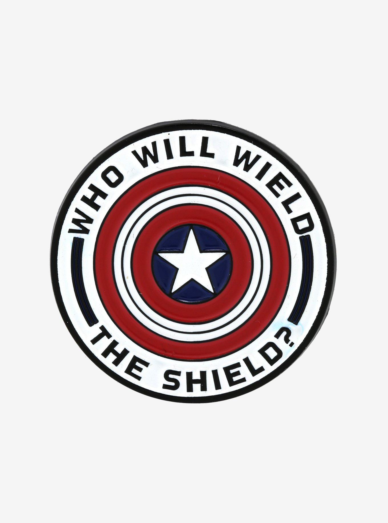 Marvel The Falcon and the Winter Soldier Wield the Shield Enamel Pin, , hi-res