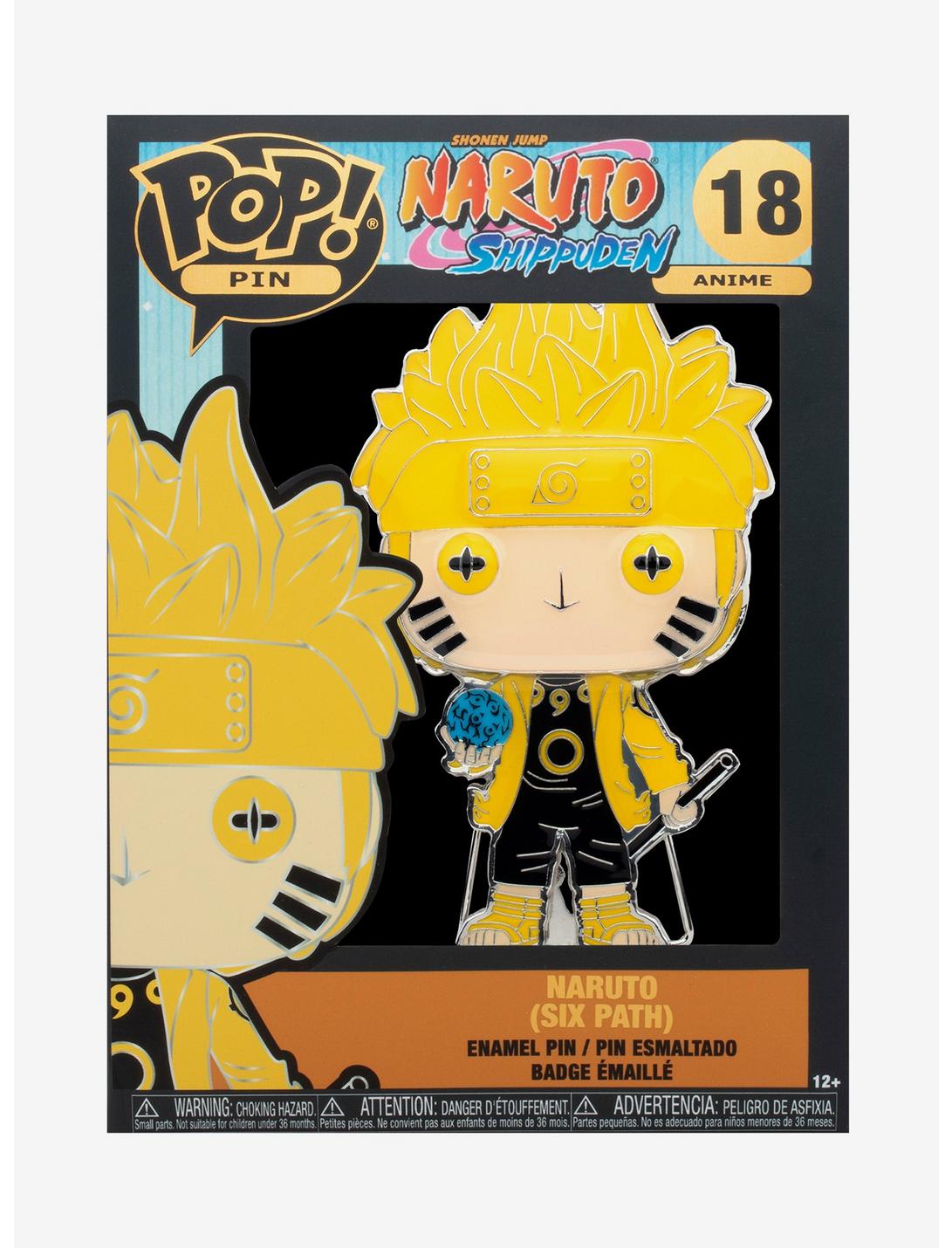 Funko Pop! Anime Naruto Shippuden Naruto (Six Path) Large Enamel Pin, , hi-res