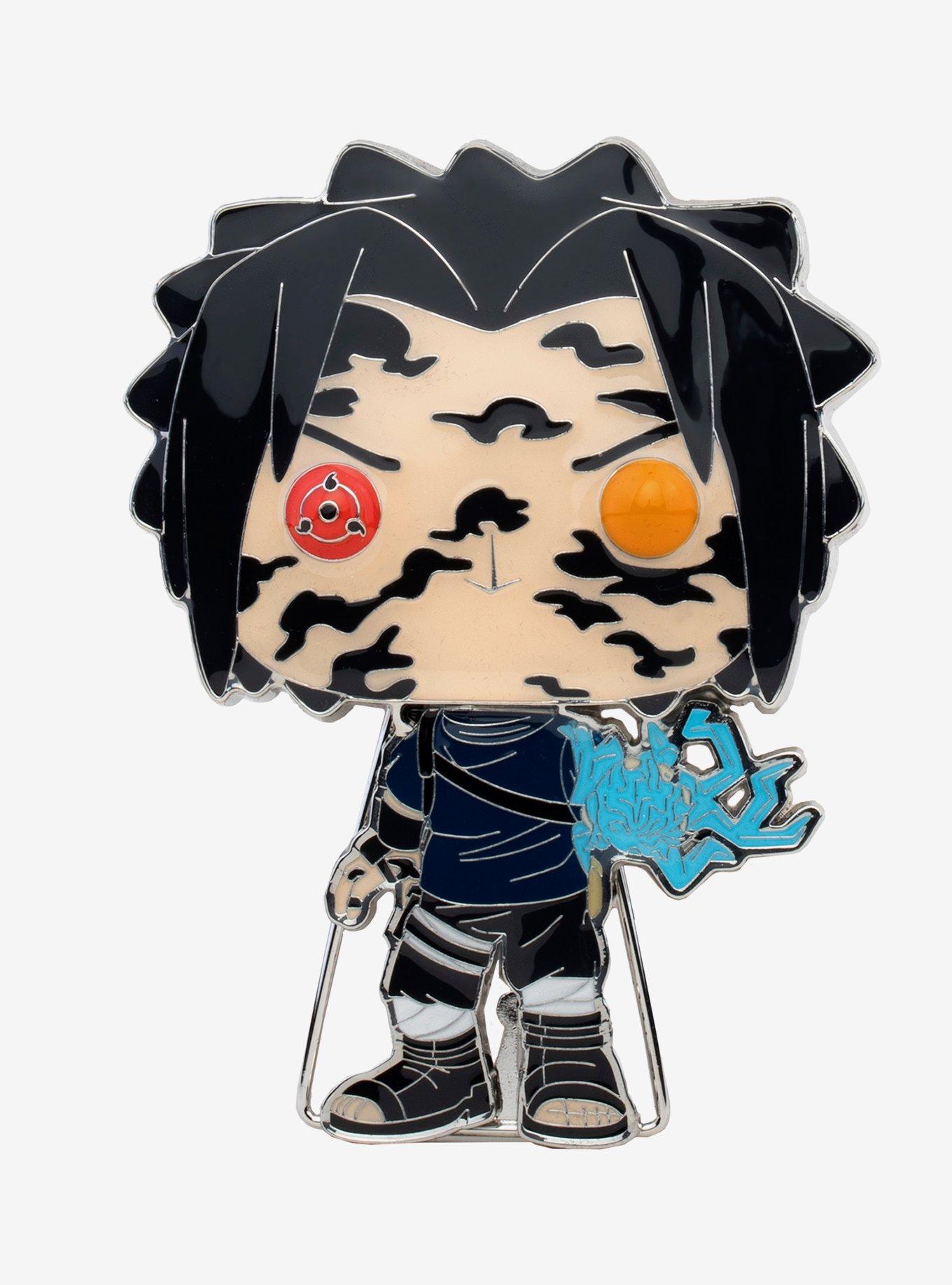 Funko Pop! Anime Naruto Shippuden Sasuke Uchiha (Curse Mark) Large Enamel Pin, , hi-res