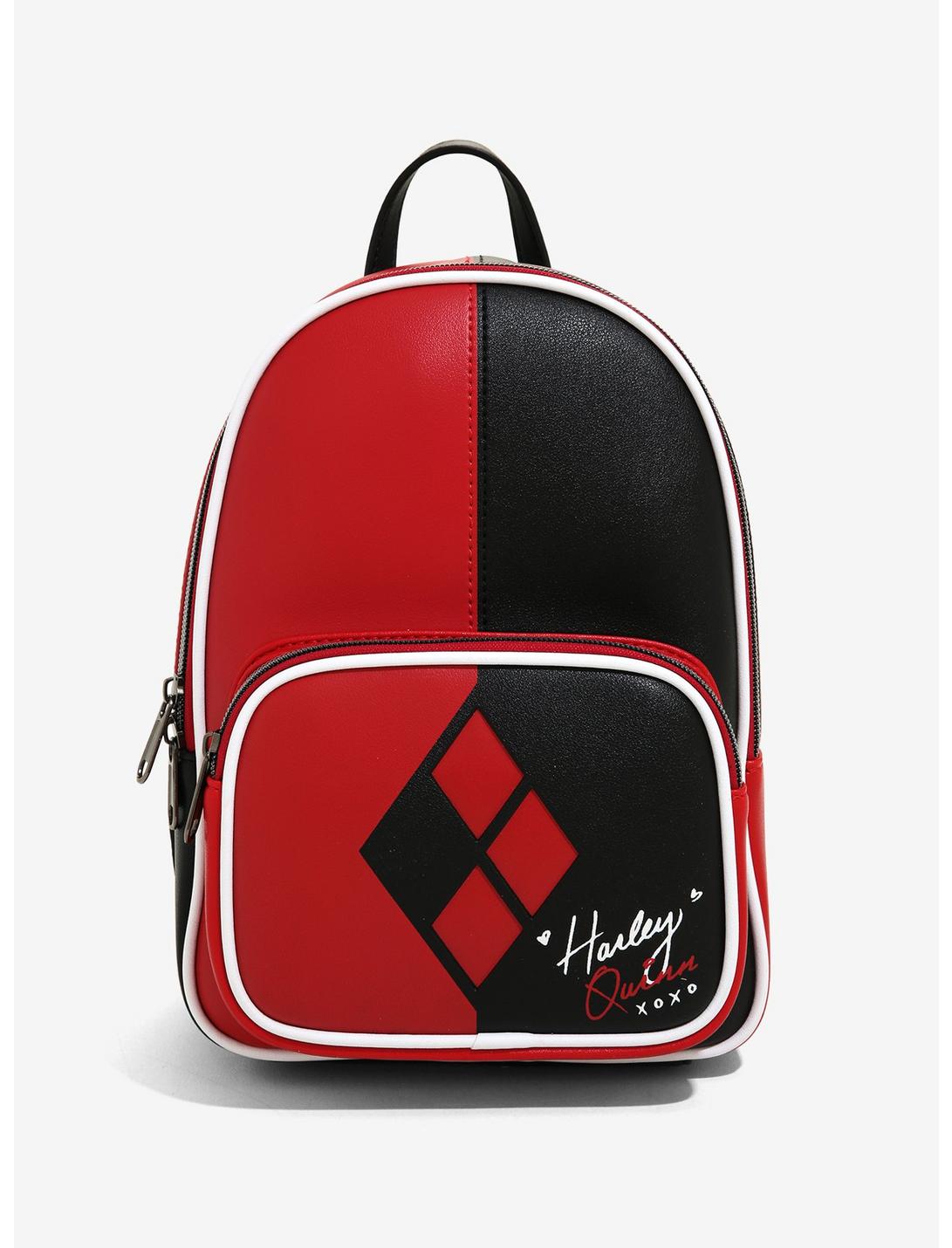Loungefly DC Comics Harley Quinn Color-Block Mini Backpack, , hi-res
